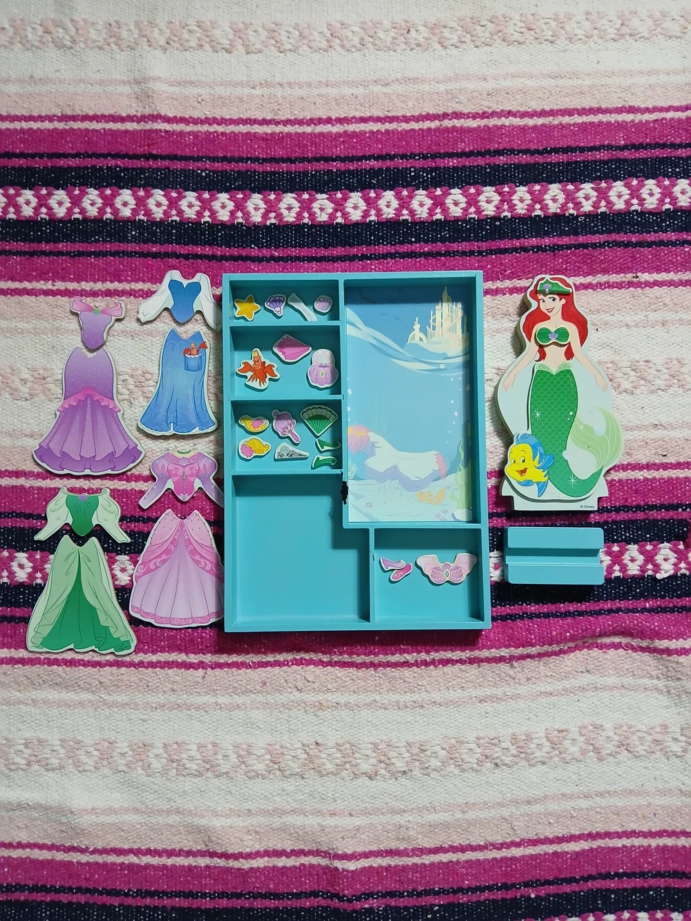 Melissa & Doug Disney’s The Little Mermaid Ariel Magnetic Dress-Up 30-Piece Play